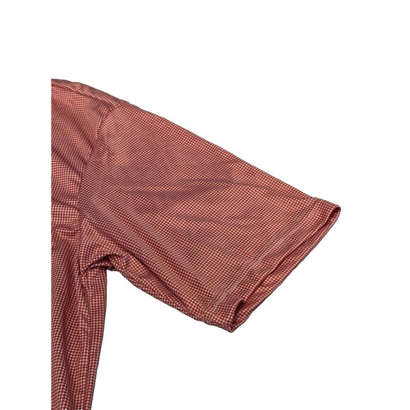 NWT Collars & Co XL-Tall Red Houndstooth Dress Collar Performance Shirt - Picture 4 of 7